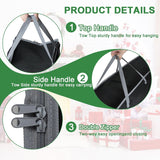 Large Wrapping Paper Storage Bag – 41" Christmas Gift Wrap Organizer With Reinforced Handles, Holds 25 Rolls – Black & Gray Two-Tone Design, Dustproof & Stain-Resistant For Wrap Paper Storage