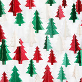 Green-White Red Christmas-Tree Party-Decorations Garland - 25 Ft Hanging Paper Streamers Banner,Birthday Wedding Baby Bridal Shower Bachelorette Decor