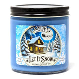 Let It Snow - 14 Oz Jar Candle - Made With Beeswax, Coconut And Soy - Handmade In The Usa - - Christmas