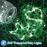 12 Pack Cool White Fairy Lights Battery Operated 7FT 20 LED Silver Wire String Lights Waterproof Firefly Lights for Mason Jars DIY Wedding Party Bedroom Centerpiece Table Decor