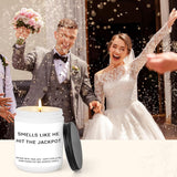 Bride To Be Candle Gift – Funny Bridal Shower Gifts For Her, Engagement Scented Jar Candle For Women, Wedding Gift For Couples, Bachelorette Party Favor