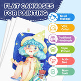 Canvas For Painting 8X10, 76 Pack Canvas Boards For Painting Primed Acid Free Canvas Value Pack For Beginners & Artist, Canvas Bulk For Classroom And Painting Parties.
