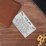 Valentines Day Gifts For Men Him, To My Love Wallet Card, I Love You Gifts For Him Her, I Cant Say I Love You Enough So This Is Your Reminder, Anniverary Gifts For Men Husband