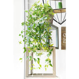 FiveSeasonStuff Versatile Decor Delight: Lush 28ft 10-Vine Set of Elegant Artificial Silk Clematis Leaves for Any Occasion or Event