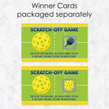 Big Dot of Happiness Let’s Rally - Pickleball - Birthday or Retirement Party Game Scratch Off Cards - 22 Count