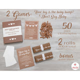 Funny Baby Shower Games For Girl Or Boy, Set Of 2: How Big Is The Bump & Don'T Say Baby, Kraft