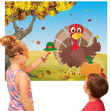 Thanksgiving Party Games Activities For Kids - Pin The Hat On The Turkey Fall Festival Games Party Favors Supplies, Thanksgiving Crafts Gifts For Kids