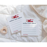 Airplane Advice Cards (25 Pack) Fun Baby Shower Game - Best Wishes For New Parents - Unique Guest Book Alternative For Graduations, Birthdays & Time Capsules - 4X4 Size Cards