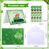 24 Sets Irish Blessing Gift St Patrick'S Day Assorted Cross Religious Greeting Card Shamrock Wishes Cards For Jesus Spring Party Supplies