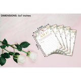 Bridal Shower Games - Who Am I Wedding Party Game - Boho Floral Greenery Bachelorette/Engagement Party Supplies Activities - Pack Of 30 Game Cards (A14)