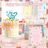 Baby Shower Games For Girl, Strawberry Advice Cards For Parents To Be, 1 Standing Sign With 50 Advice Cards For Gender Reveal Party Decorations Supplies Announcement - A01