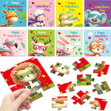 Valentines Day Cards With Jigsaw Puzzle For Kids 27 Pcs Valentine Classroom Gift Exchange School Toddlers Class Activities Prizes Holiday Birthday School Party Favors