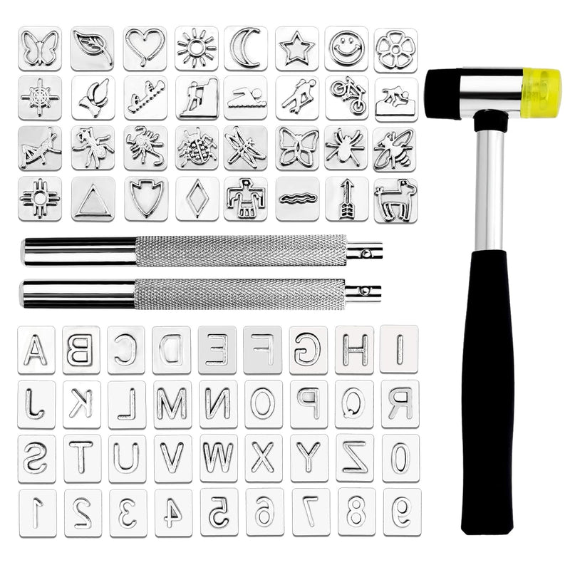 71 Pcs Leather Stamping Tools, Leather Stamping Kit With 68 Pcs Letters, Numbe