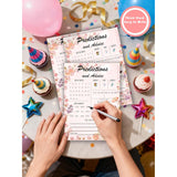 30Pcs Spring Wildflower Baby Shower Games, Floral Predictions And Advice Game, Gender Reveal Game, Baby In Bloom Baby Shower Decorations
