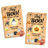 Halloween Games -50 Pack, Scratch Off Halloween Party Game, Spooky Party Activity For Groups Family Adults Festive Raffle Tickets, Holiday Games Ideas Activities Supplies, A09