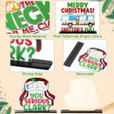 Christmas Wooden Table Centerpieces Decoration - 4Pcs Christmas Vacation Wood Desktop Removable Decor Sign Merry Christmas Gnome Ornaments For Christmas Winter Theme Party Decor Table Tier Tray