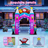 Christmas Inflatable Archway Outdoor Decoration – 12Ft Nutcracker Soldier Inflatable Arch With Led Lights, Christmas Blo