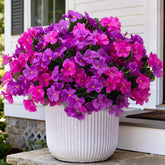 Artificial Flowers For Outdoors Decoration, 5 Bundles Faux Hydrangea Uv Resistant Fake Arrangements Plants For Indoor Outside Garden Front Porch Spring Summer Decor, Purple