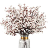 Babys Breath Artificial Flowers, 8 Bundles White Real Touch Fake Flowers Silk Flowers Bulk For Vase Home Office Wedding Spring Indoor Outdoor Centerpiece Table Party Decorations