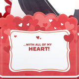 Hallmark Valentines Day Pop Up Card with Sound and Motion (Dog) Paper Wonder Card for Anniversary, Romantic Birthday, Love