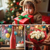 150 Sheets Red Tissue Paper For Gift Bags Bulk 14 X 20 Inch - Red Christmas Wrapping Paper For Romantic Wrap, Christmas Gifts, Valentine’S Day, Bouquet, Party, Holiday & Xmas Decorations