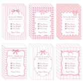 Valentines Day Office Cards Bulk- 30 Sets Pink Watercolor Coquette Bow Blank Greeting Cardstocks With Envelopes Stickers, Valentine'S Day Party Favors Gifts For Coworkers Group Anniversary