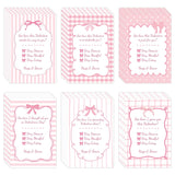 Valentines Day Office Cards Bulk- 30 Sets Pink Watercolor Coquette Bow Blank Greeting Cardstocks With Envelopes Stickers, Valentine'S Day Party Favors Gifts For Coworkers Group Anniversary