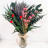 128 Pcs Mix Dried Eucalyptus & Lavender Flowers Bundles For Shower, 17'' Natural Real Hanging Silver Dollar Eucalyptus Leaves Stems, Fragrance Fresh Plants Home Bathroom Decor