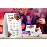 What'S Your Turkey Name Game, Thanksgiving Party Games Favors, 1 Sign And 50 Name Tag Stickers -Jj031