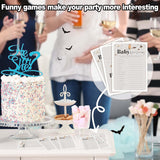 Baby Shower Games For Boy And Girl, 30 Magic School Baby Word Scramble + 1 Answer Card, Magical Wizard Gender Reveal Party Decorations Supplies Favors-H07