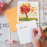 Unique Quilling Card - Autumn Maple Tree Design | Handmade Greeting Card For Birthday, Anniversary, Thanksgiving, Thank You, Friends & Loved Ones