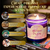 Fantasy & Tabletop Rpg Candles, Handcrafted, Coconut-Apricot Wax, Wood Wick, Firelight Fables (10 Oz Jar, Enchanted Woodland)
