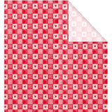 6 Sheets Valentine'S Day Wrapping Paper -Not Roll- Red Plaid Heart Gift Wrap Paper Folded Flat Craft Paper For Wedding Anniversary Party Supplies, 27.6 X 39.4 Inch
