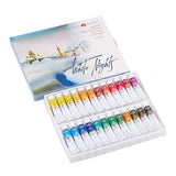 Professional Watercolor Set 24 Extra Fine Artist Grade 10Ml Tubes, Vibrant & Lightfast Colors, Premium Art Supplies For Artists & Hobbyists By Nevskaya Palitra