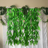 50 Pcs 376 Feet Artificial Flower Greenery Wicker Rattan Vine Fake Foliage Leaf Flowers Plants Garland Garden Decoration