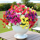 15 Bundles Artificial Summer Flowers For Outdoor, Fake Silk Morning Glory For Outside Uv Resistant, Realistic Faux Plants For Planters(Not Include Flower Pot)