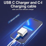 2 Pack Fast iPhone Charger with 6FT & 10FT USB C to Lightning Cables for iPhone 14 13 12 11
