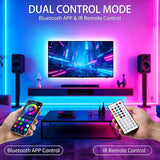 100FT RGB LED Strip Lights Music Sync Color Changing Smart App Remote Control Room Decor Lights