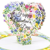 Valentines Day Cards,Valentines Pop Up Card, Happy Valentine'S Day Card, Valentines Day Card For Wife, Floral Valentines Card For Her, Romantic Card For Girlfriend,With Envelope