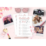 25 White Bachelorette Scavenger Hunt Party Games, Drinking Game And Dares, Fun Novelty Cards For Girls Night Out