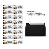 Massage Love Coupons For Him, Her, Husband, Wife, Boyfriend, Girlfriend, Couples, Unique Funny Romantic Valentines Day, Anniversary, Christmas, Birthday, Massage Coupons For Her, 16-Pack
