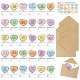 Funny Coworker Valentines Cards - 30 Set Humorous Valentine'S Day Conversation Hearts Greeting Cards Bulk Boxed With Envelopes Stickers, Holiday Notecard Gifts For Coworker Colleague Friends