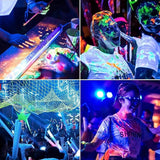 2 Pack 700W LED Black Light Flood Lights IP66 Waterproof 395-410nm UV Glow Party Lighting