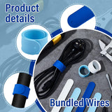 12 Pcs Wrapping Paper Roll Holder Clips Silicone Flip Wraps For Wrapping Paper Silicone Covered Metal Strips Bands For Christmas Holiday Storage Organization (Sky Blue, Dark Blue, White)