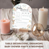 Baby Predictions And Advice Cards - 30Pcs Gender Reveal Games For Guests, 5 X 7 In Baby Shower Activities For Guests, Gender Neutral Table Decorations For New Parents
