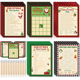 149 Pcs Christmas Party Games For Adults 25 Players Winter Word Search Scramble Trivia Bingo Game Paper Cards For Xmas Holiday Family Large Group Activities Party Supplies(Santa)