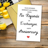 Funny Wedding Anniversary Card For Husband Wife Couples Fiancee Fiance Boyfriend Girlfriend, Happy Anniversary Card For Wen Women Him Her Partners, 1 Year 5Th 10Th 20Th 40Th 50Th 60Th Anniversary Cards
