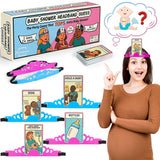 Baby Shower Hilarious Phrase Guess Games For Guests, Funniest Babyshower Activities Ever, Gender Reveal Party Icebreaker Game, Unique Baby Theme Headband Guessing For Boys And Girls