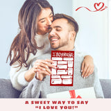 Valentines Day Card For Boyfriend - Anniversary, Birthday, Valentines Day Gifts For Boyfriend Him - Valentines Gifts For Him - Single 5.3''X 8'' Funny Romantic Love Greeting Folded Card With Envelope