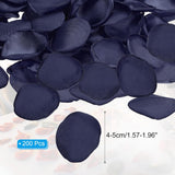 Silk Rose Petals, 200 Pcs Artificial Flower Petals Fake Rose Petals For Wedding Aisle Scatter Bridal Shower Table Decor Romantic Night Decoration, Navy Blue